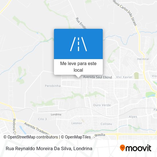 Rua Reynaldo Moreira Da Silva mapa
