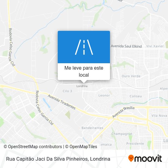 Rua Capitão Jaci Da Silva Pinheiros mapa