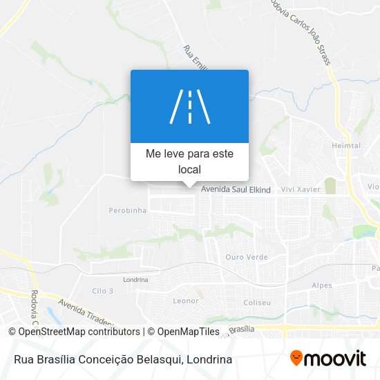 Rua Brasília Conceição Belasqui mapa