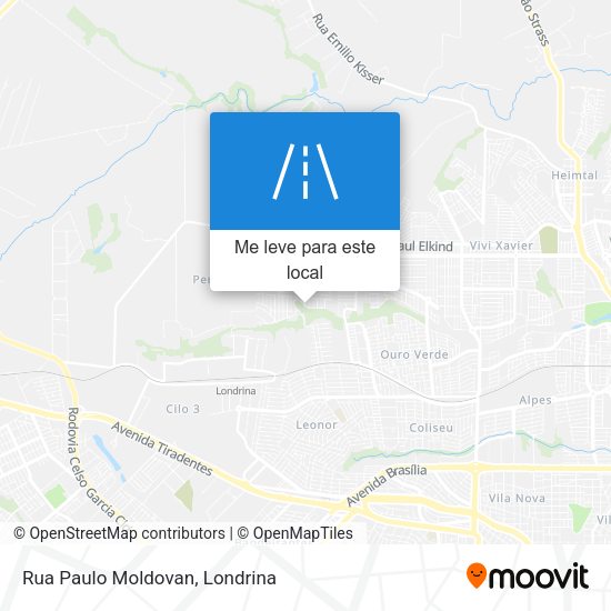 Rua Paulo Moldovan mapa