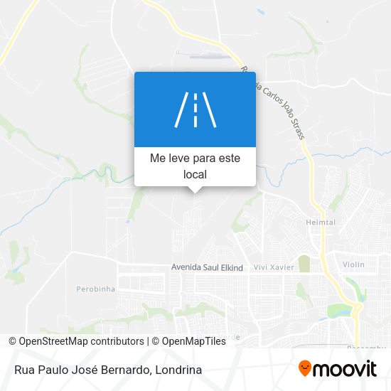 Rua Paulo José Bernardo mapa