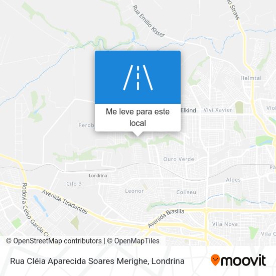 Rua Cléia Aparecida Soares Merighe mapa