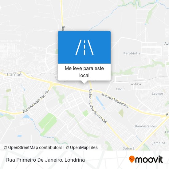 Rua Primeiro De Janeiro mapa