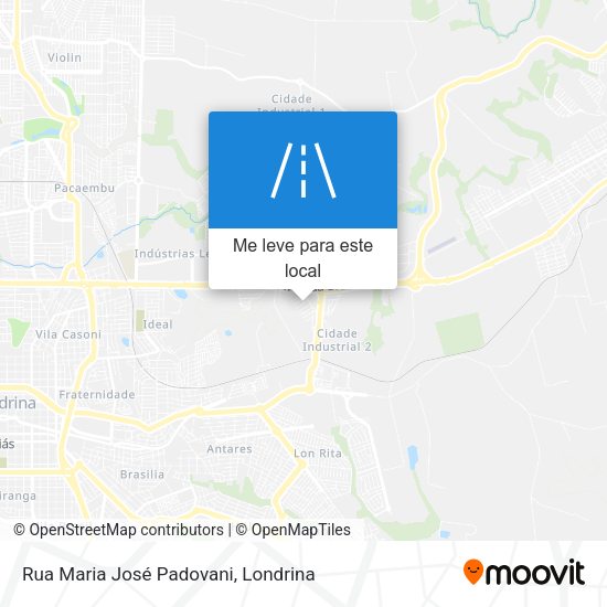 Rua Maria José Padovani mapa
