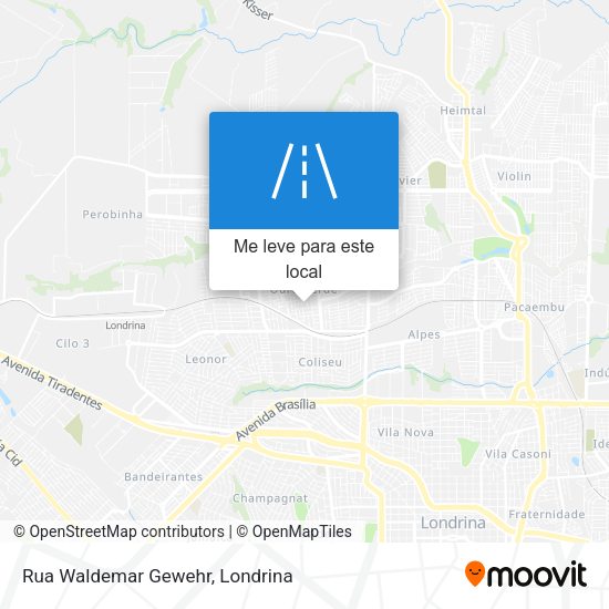 Rua Waldemar Gewehr mapa