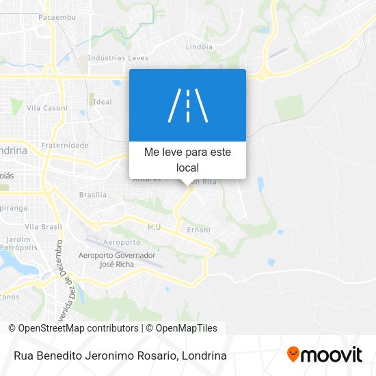 Rua Benedito Jeronimo Rosario mapa