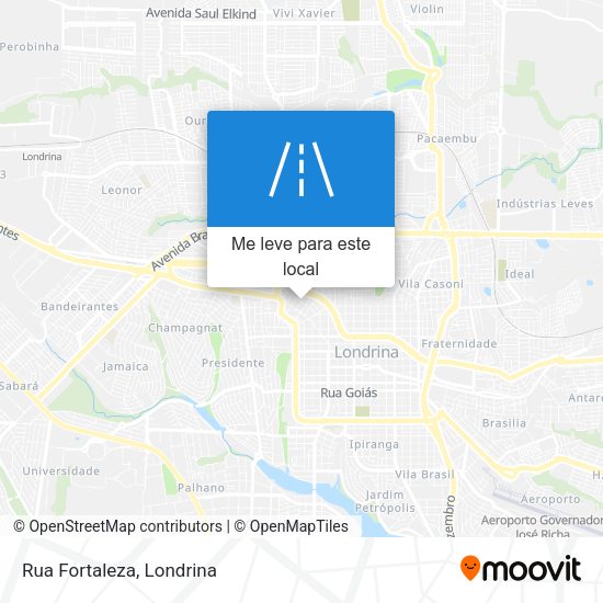 Rua Fortaleza mapa