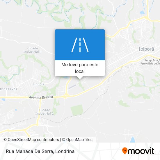 Rua Manaca Da Serra mapa
