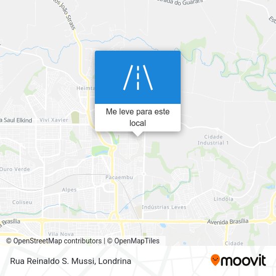 Rua Reinaldo S. Mussi mapa