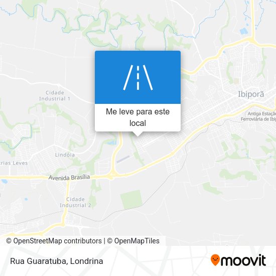 Rua Guaratuba mapa