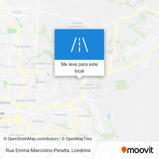 Rua Emma Marcolino Peralta mapa