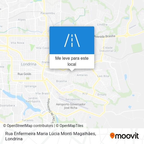 Rua Enfermeira Maria Lúcia Monti Magalhães mapa