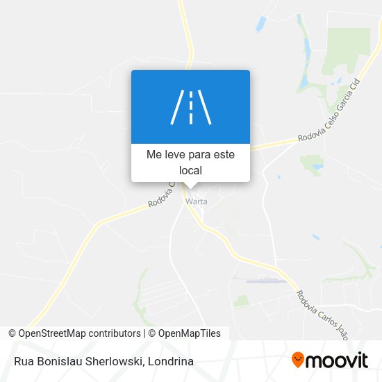 Rua Bonislau Sherlowski mapa