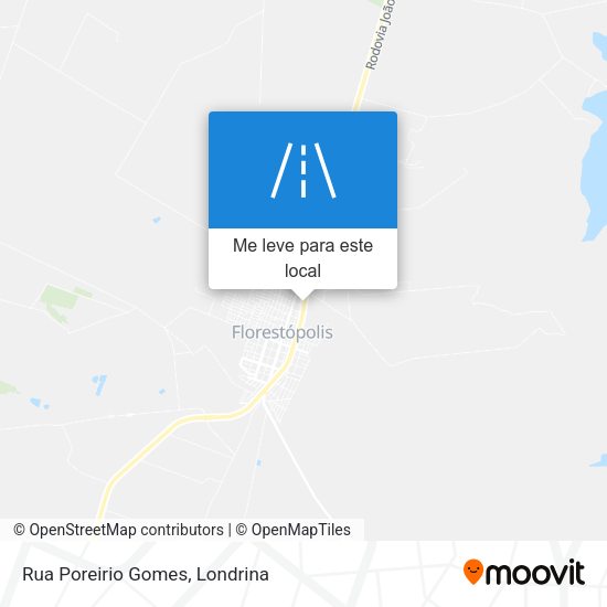 Rua Poreirio Gomes mapa