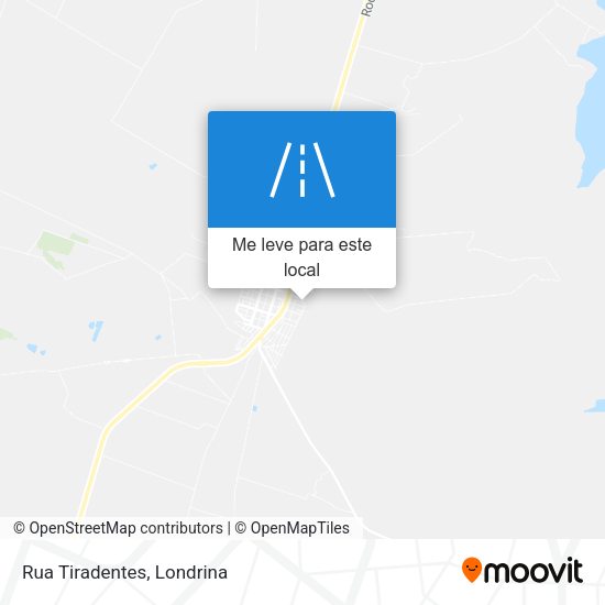 Rua Tiradentes mapa