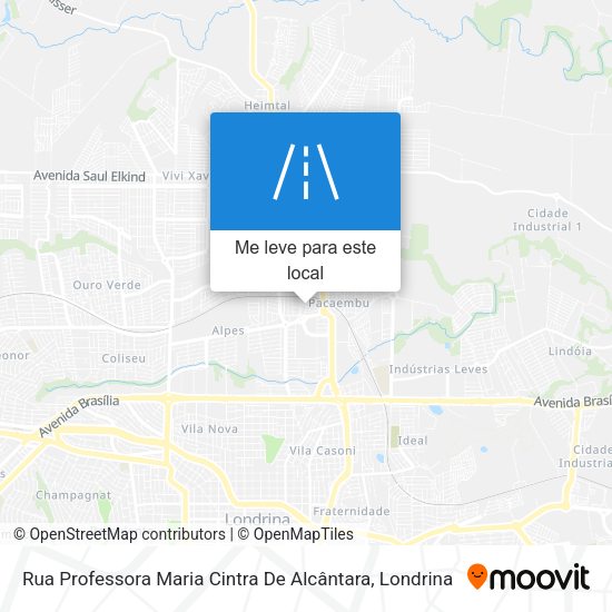 Rua Professora Maria Cintra De Alcântara mapa
