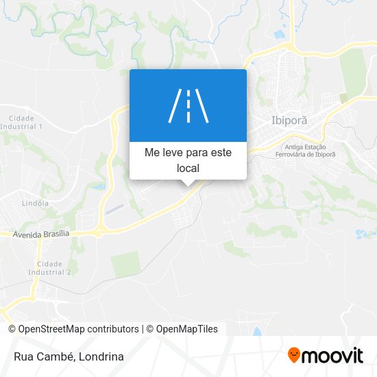 Rua Cambé mapa
