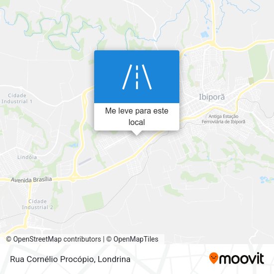 Rua Cornélio Procópio mapa