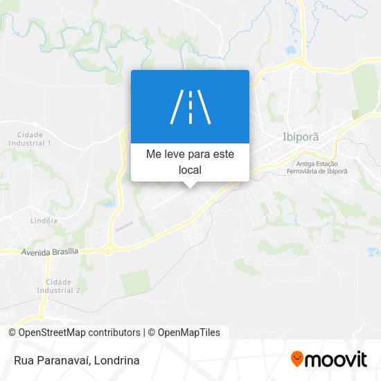 Rua Paranavaí mapa