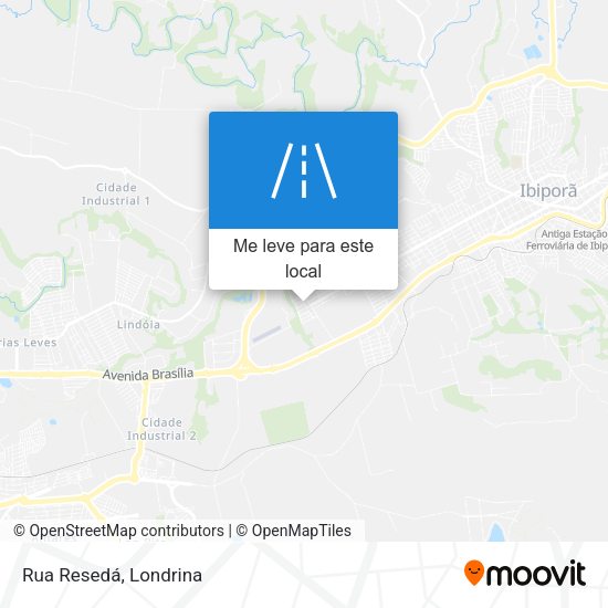 Rua Resedá mapa