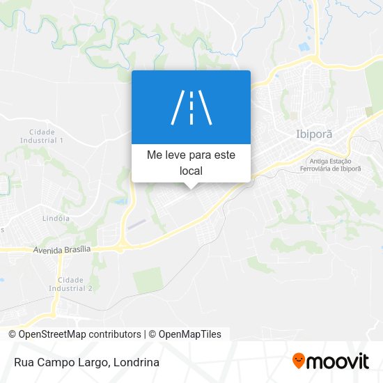 Rua Campo Largo mapa