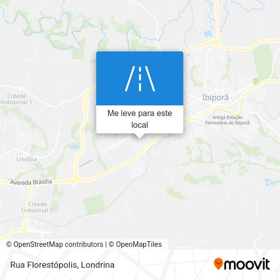 Rua Florestópolis mapa