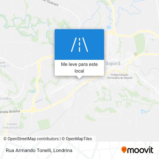 Rua Armando Tonelli mapa