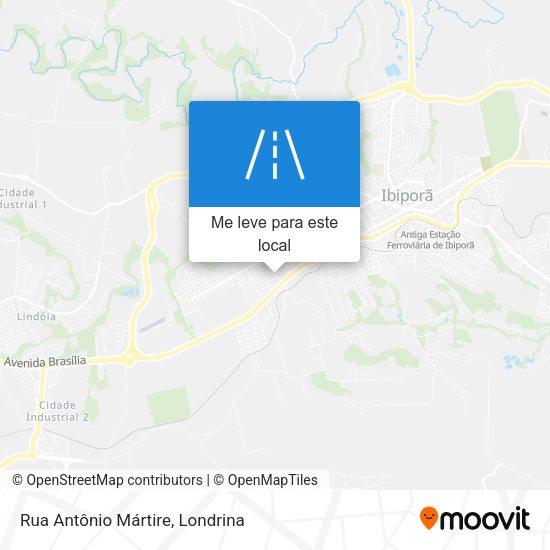 Rua Antônio Mártire mapa