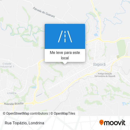 Rua Topázio mapa