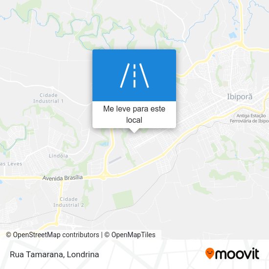 Rua Tamarana mapa