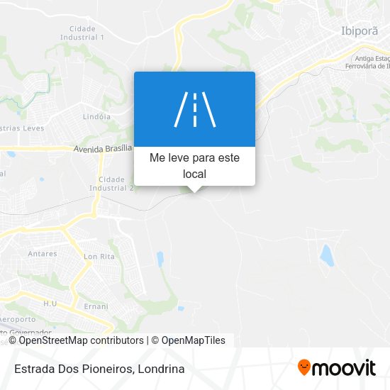 Estrada Dos Pioneiros mapa