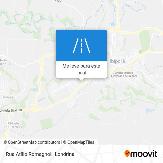 Rua Atílio Romagnoli mapa