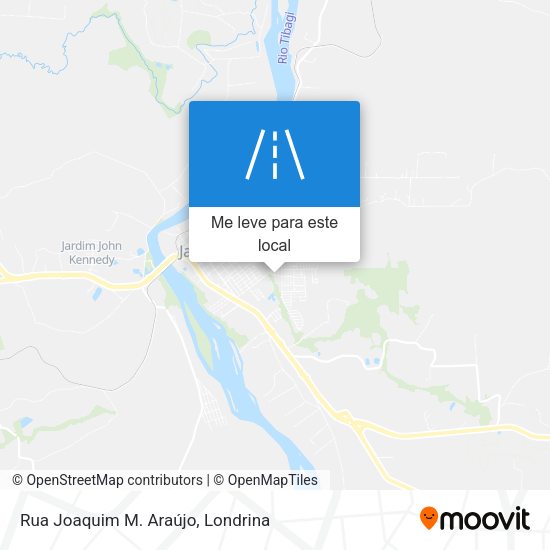 Rua Joaquim M. Araújo mapa