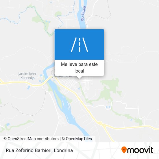 Rua Zeferino Barbieri mapa
