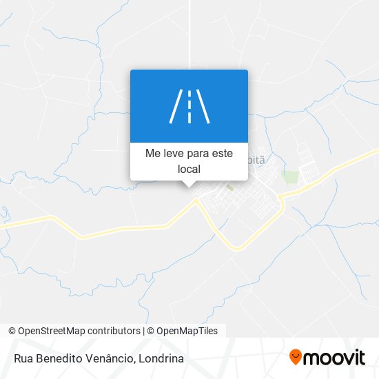 Rua Benedito Venâncio mapa