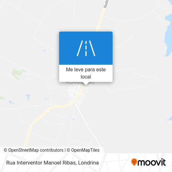 Rua Interventor Manoel Ribas mapa