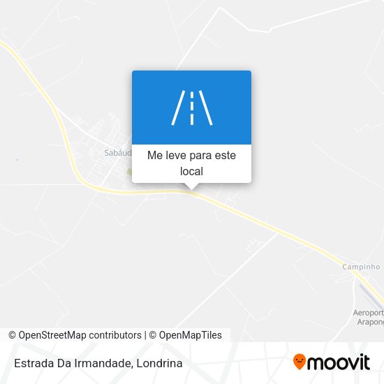 Estrada Da Irmandade mapa