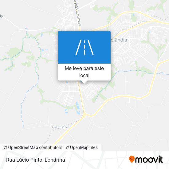 Rua Lúcio Pinto mapa