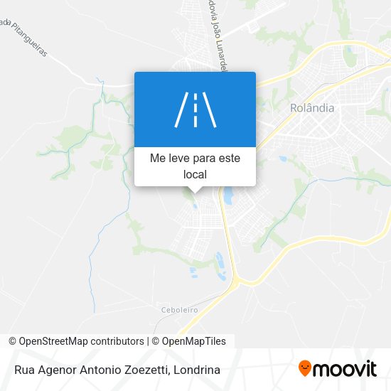 Rua Agenor Antonio Zoezetti mapa