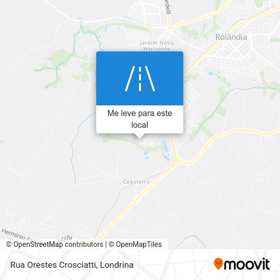 Rua Orestes Crosciatti mapa
