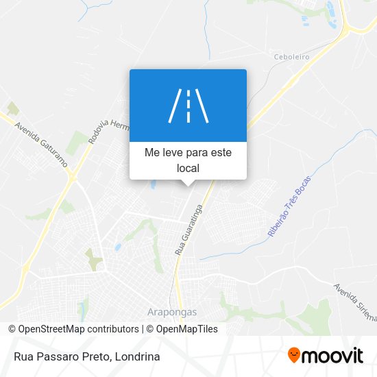 Rua Passaro Preto mapa