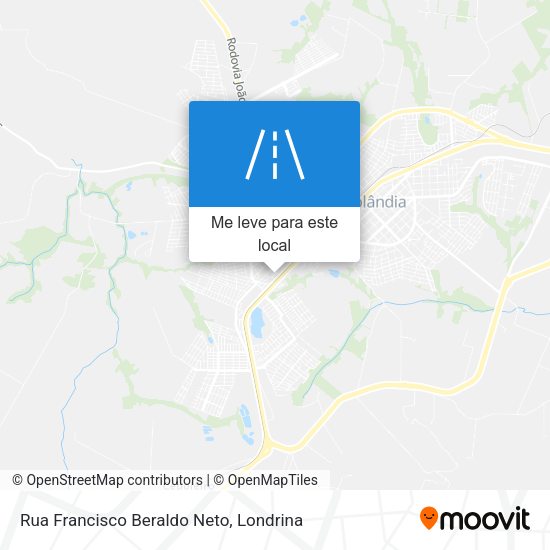 Rua Francisco Beraldo Neto mapa