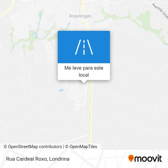 Rua Cardeal Roxo mapa