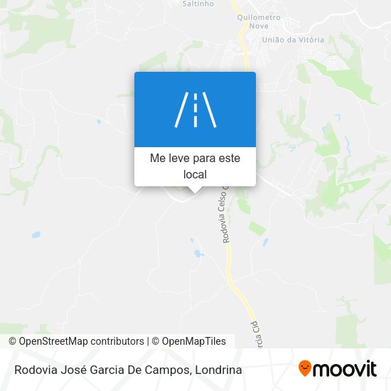 Rodovia José Garcia De Campos mapa