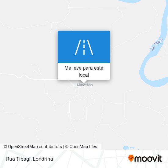 Rua Tibagi mapa