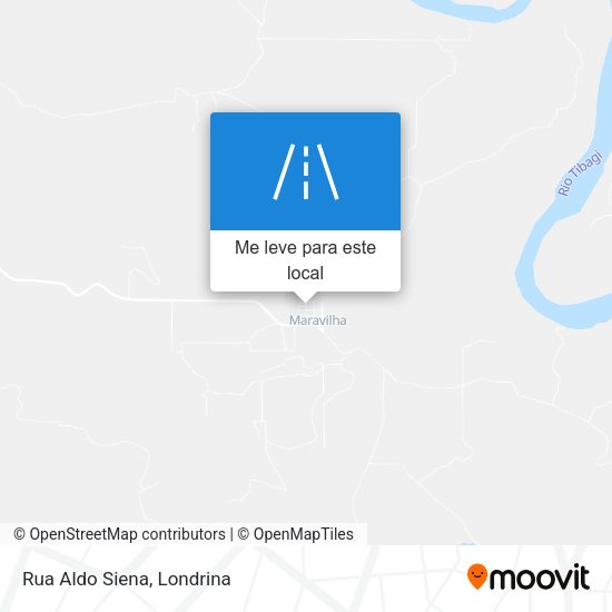 Rua Aldo Siena mapa