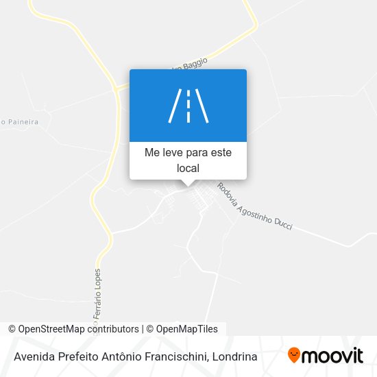 Avenida Prefeito Antônio Francischini mapa