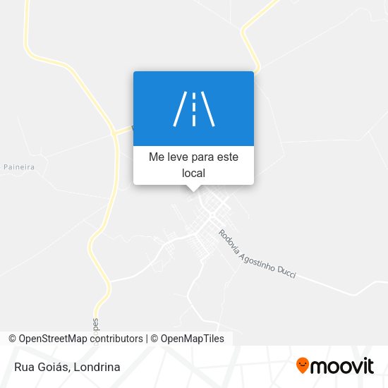 Rua Goiás mapa