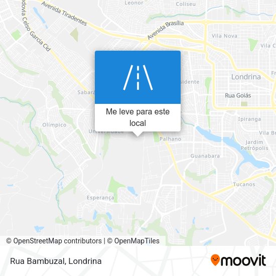 Rua Bambuzal mapa
