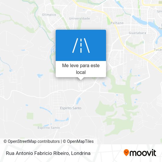 Rua Antonio Fabricio Ribeiro mapa
